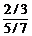 2/3 divided by 5/7